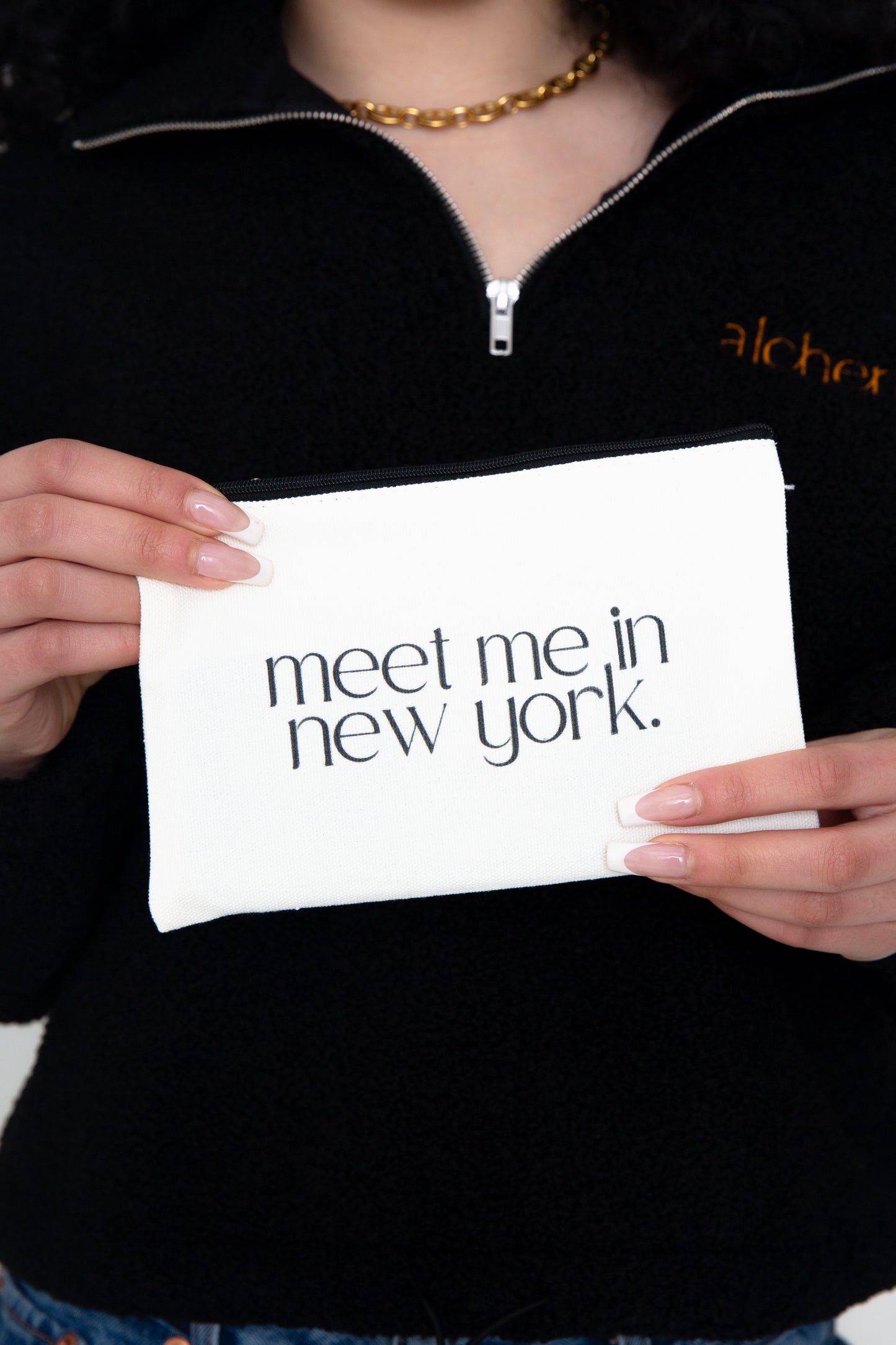 Meet Me in New York™ Canvas Zipper Pouch